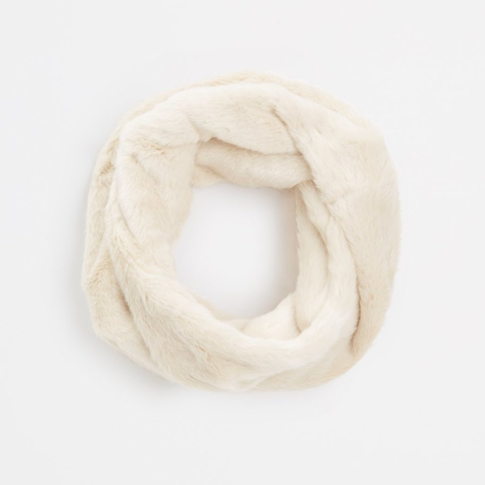 ANN TAYLOR Ivory Faux Fur Gaiter ~ NWT ~ One Size